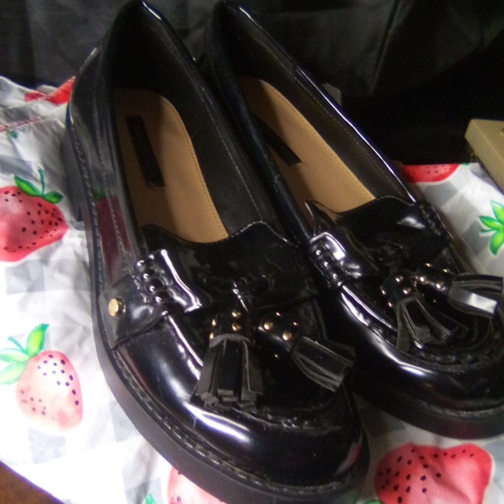 Black Pre owned loafers